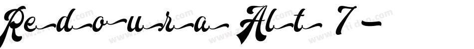 Redoura Alt 7字体转换